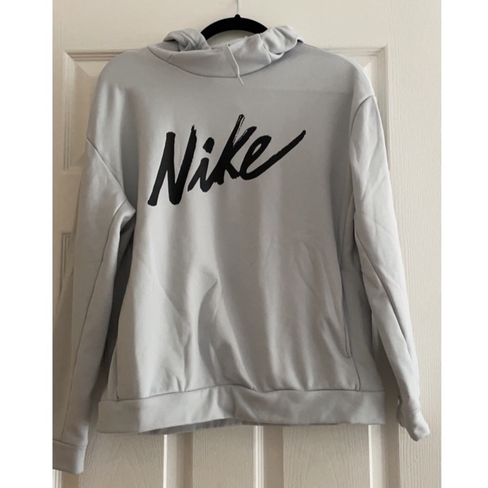 Gray Nike hoodie